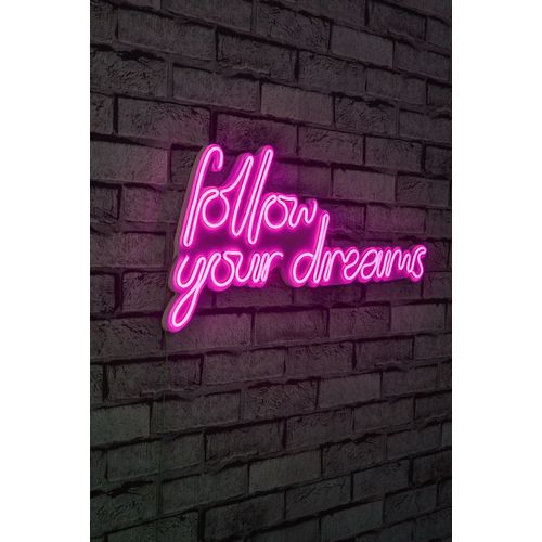 Follow Your Dreams - Pink Pink Decorative Plastic Led Lighting slika 2