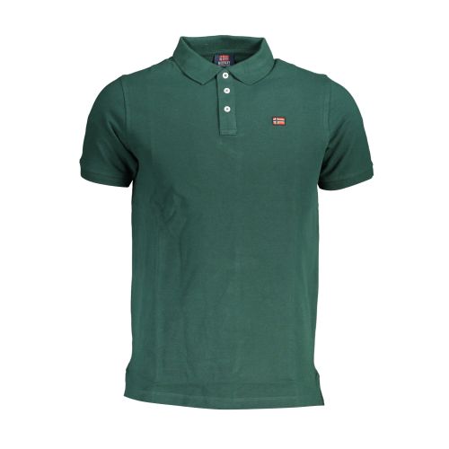 NORWAY 1963 MEN'S GREEN SHORT SLEEVED POLO SHIRT slika 1