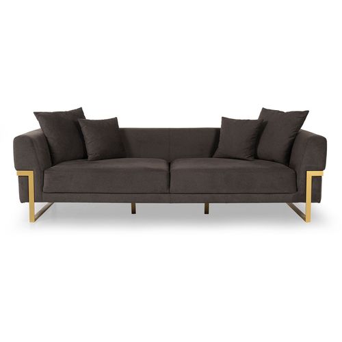 Magenta Dark Brown 3-Seat Sofa slika 1