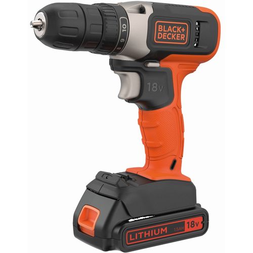 Black & Decker BCD001C1 aku bušilica 18V sa punjačem i 1,5ah  slika 1