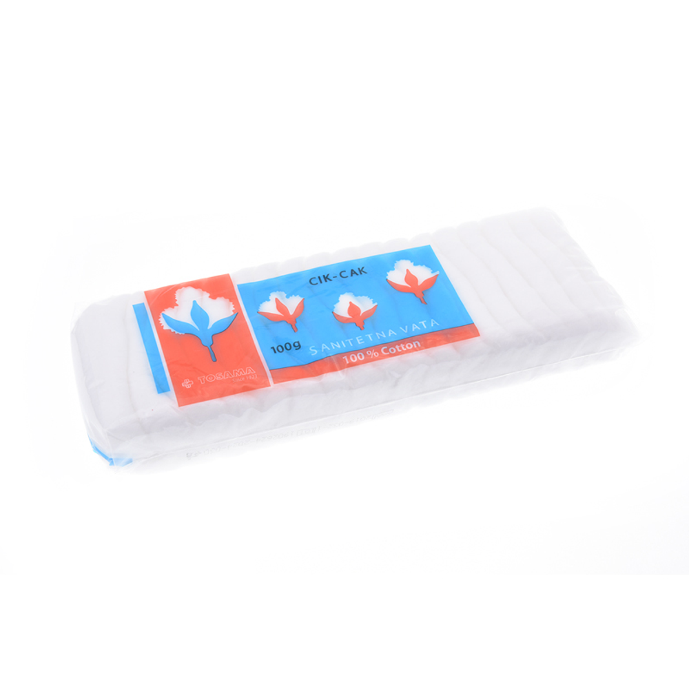Tosama sanitetska vata Cik-Cak 100g slika 1