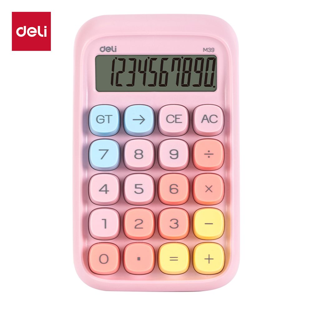 KALKULATOR DELI STONI PINK 149*92*31mm EM39 slika 1