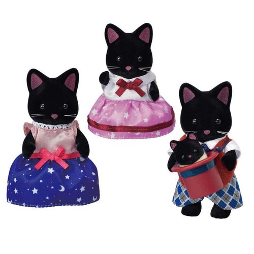 Sylvanian Midnight Cat Family slika 2