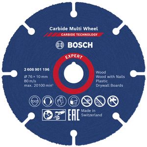 Bosch rezna ploča Carbide Multi Wheel  76 x 10mm, pakovanje 1 komad, EXPERT 2608901196