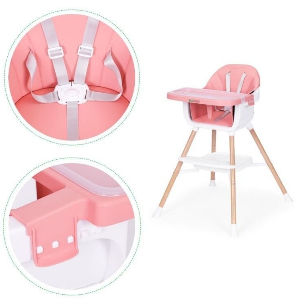 Eco Toys Hranilica za bebe 2U1, Pink slika 6