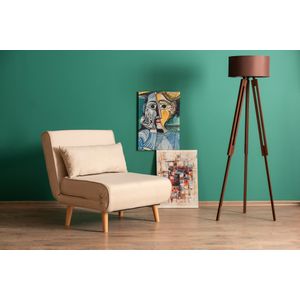 Atelier Del Sofa Fotelja na razvlačenje, Krem, Folde Single - Cream