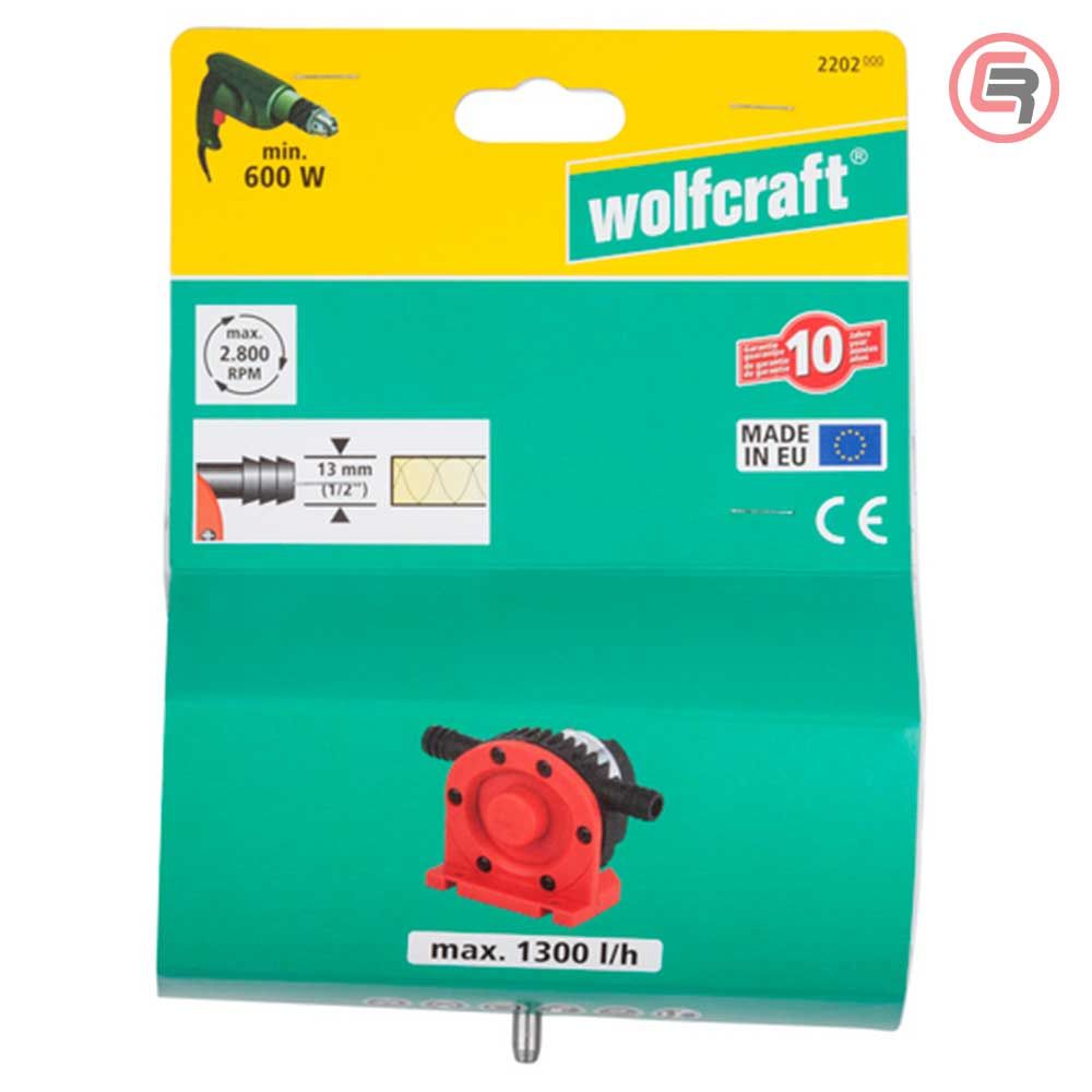 Wolfcraft Pumpa Pretočna Za Bušilicu Plastično Kućište 1300 l/h - 2202000 slika 3