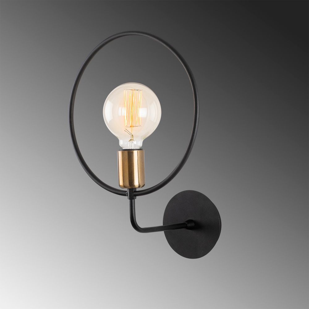 Circle - Crna Zidna Lampa 3260 slika 5