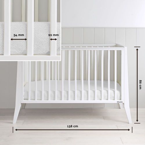 Woodies krevetić Slim Cot white slika 7