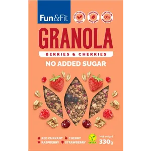 Fun&Fit granola crveno voće 330g