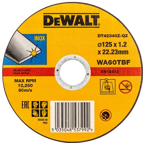 Dewalt DT42340Z rezna ploča za metal 125x1.2x22.23mm  slika 1
