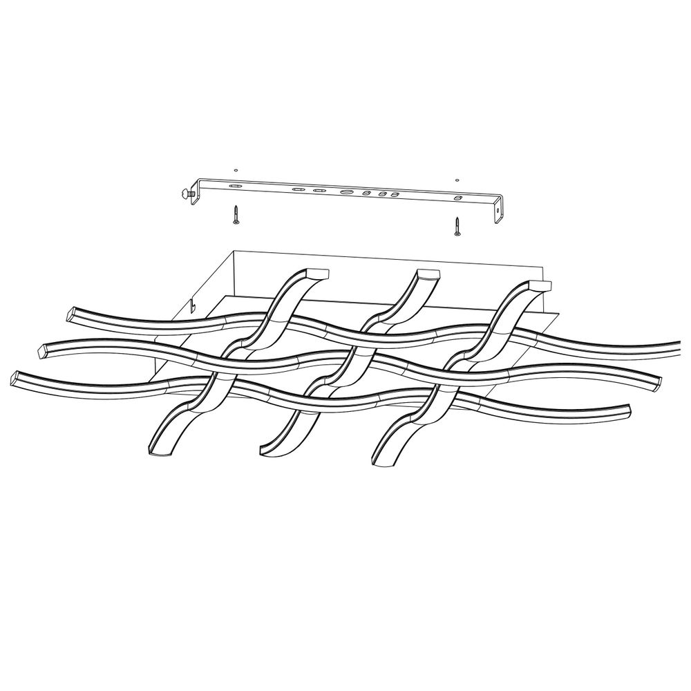 Eglo Lasana 1 Plafonjera sa LED Osvjetljenjem, 36W, D500, Aluminijum/Krom, Bijela slika 5