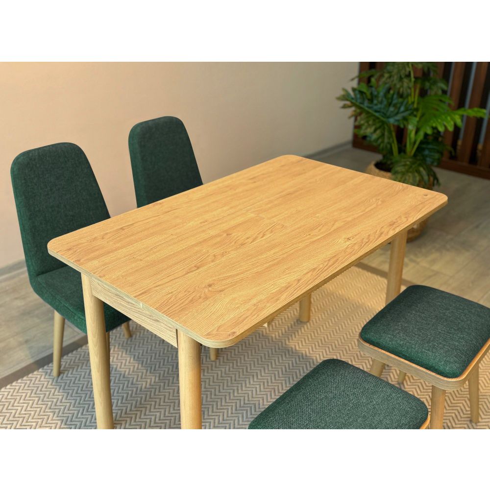 Vina Mini 02 1070 - Ekstenzibilni Trpezarijski Sto i Stolice Set (5 Komada) slika 7