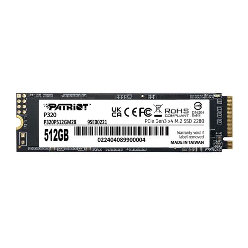 Patriot P320 512GB M.2 NVMe SSD PCIe Gen 3 x4 slika 1