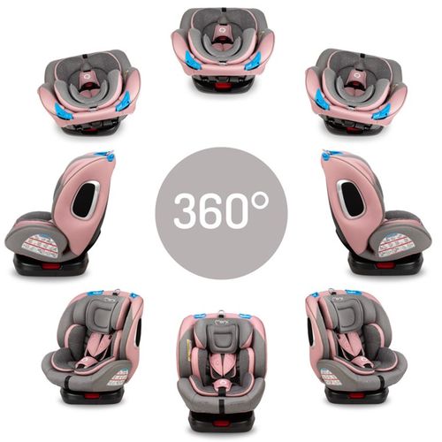 Momi Rotirajuća autosjedalica Tordi 360 0-36kg Isofix, Pink slika 8