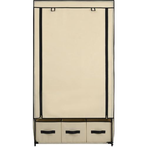 282459 Wardrobe Cream 87x49x159 cm Fabric slika 46