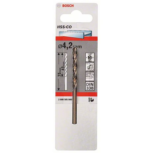 BOSCH Burgija HSS-Co 4.2 mm slika 2