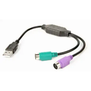 Adapter USB - 2 PS/2 CablExpert UAPS12-BK 30cm