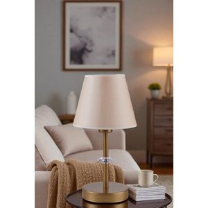 Opviq Stolna lampa 557, bež, zlatna