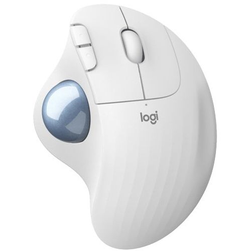 M575 Ergo Wireless Trackball Mouse White slika 1