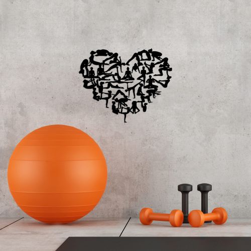 Wallity Metalna zidna dekoracija, i Love Yoga - 508 slika 2