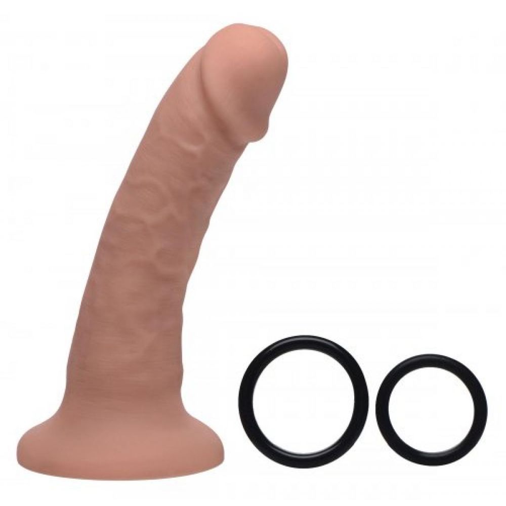 Silikonski dildo 20 cm s pojasom Brazen slika 4