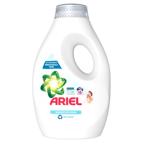 Ariel tekući deterdžent Sensitive, 16 pranja, 0,88 ml slika 1