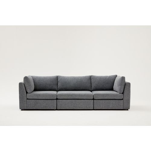 Atelier Del Sofa Mottona 3-Seat Sofa - Grey Grey 3-Seat Sofa slika 1