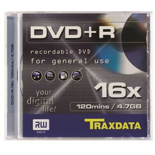 Traxdata DVD disk DVD+R 4.7GB BOX 1 slika 1