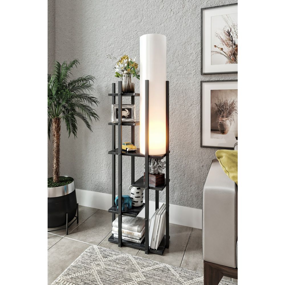 Vogue - OSM Crno-Bijela Podna Lampa slika 2