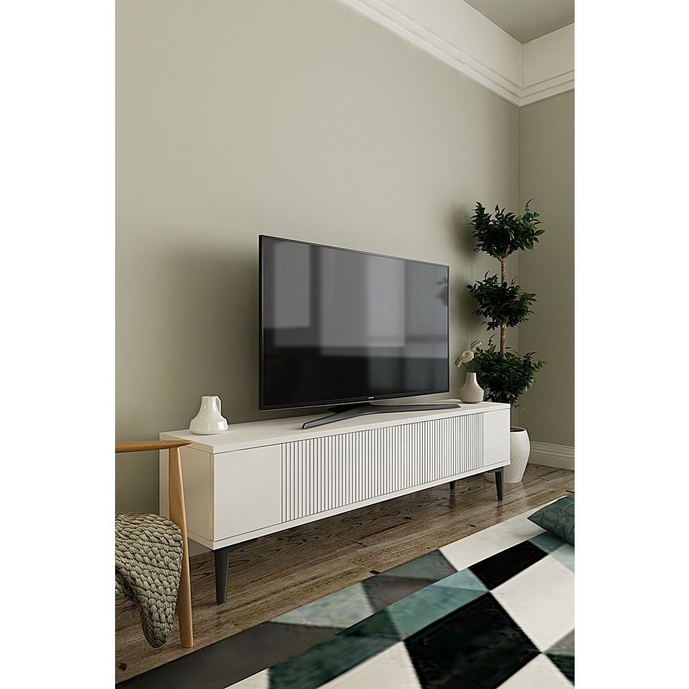 TV Stalak Corsa 120 u bijeloj boji slika 2