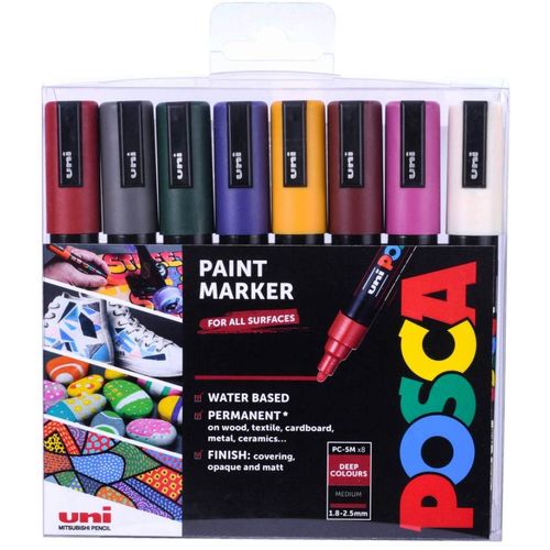 UNI POSCA marker pc-5m tamne boje 8/1   slika 3