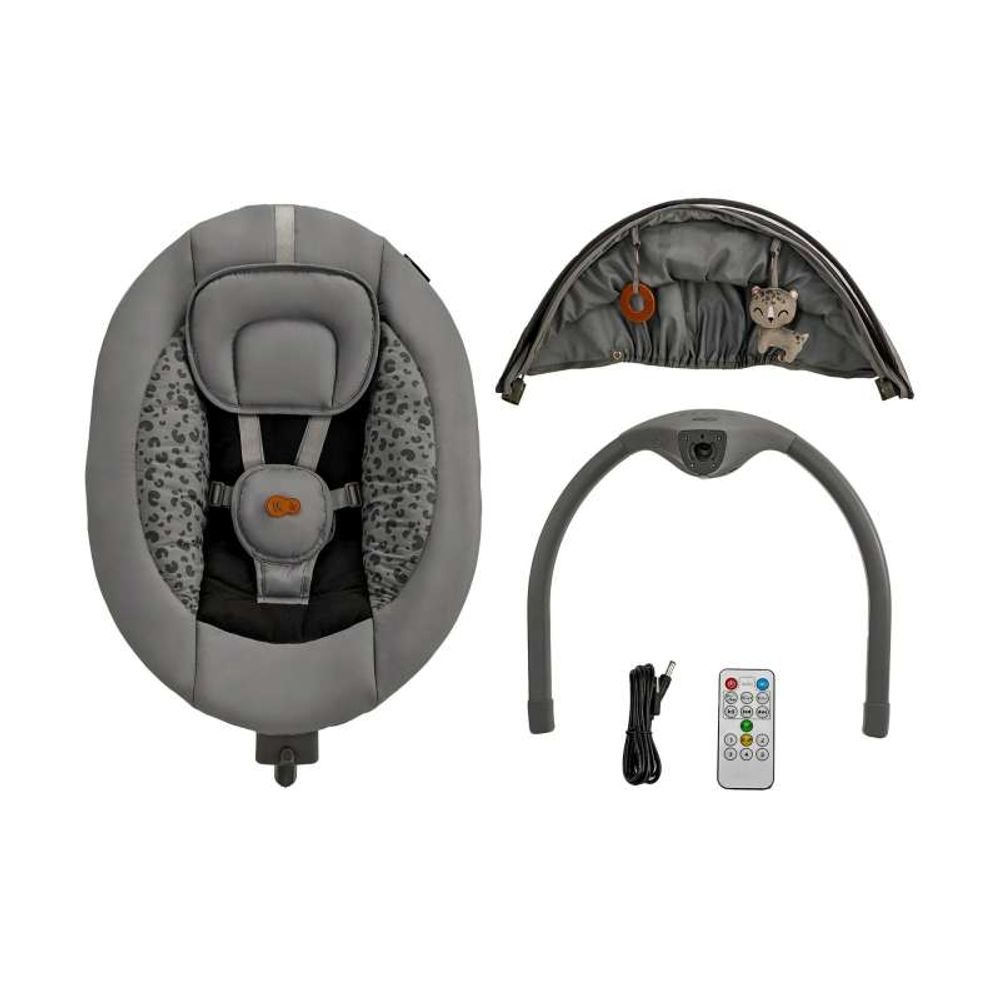 Kinderkraft Električna ležaljka Lumi2, Dark Gray slika 4