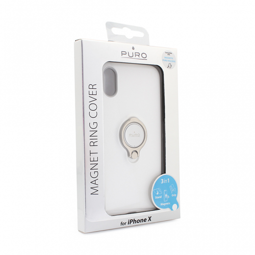 Torbica Puro Magnet ring za iPhone X bela slika 1