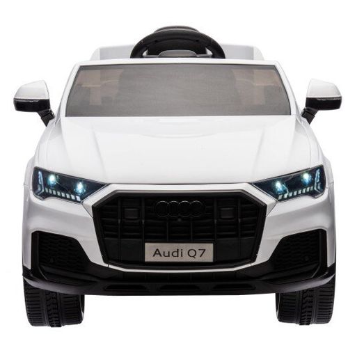 Licencirani auto na akumulator Audi Q7 - bijeli/lakirani slika 3