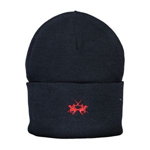 LA MARTINA BLUE MEN'S BEANIE