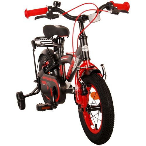 Volare dječji bicikl Thombike 12" s dvije ručne kočnice crno-crveni slika 10