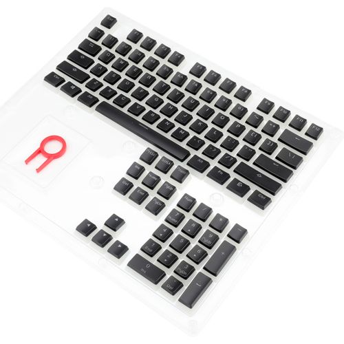 PUDDING KEYCAPS - REDRAGON SCARAB A130 BLACK, DOUBLE SHORT, PBT slika 1