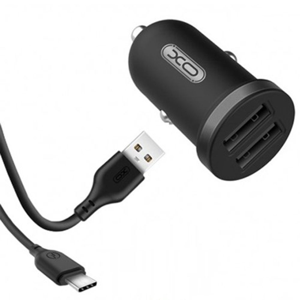 XO TZ08 Car charger + Micro USB Cable 1m slika 1