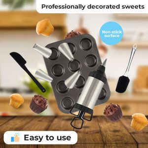 Delic – Set za ukrašavanje kolača s kalupom za pečenje