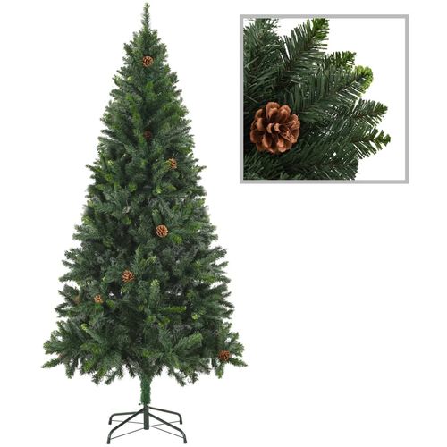 Umjetno božićno drvce sa šiškama zeleno 180 cm slika 11