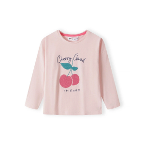Minoti Majica dugih rukava za djevojčice - Cherry, 6-7 god