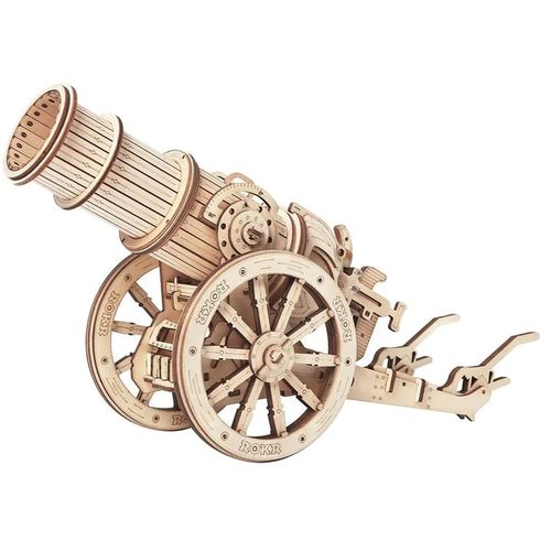 Robotime Medieval wheeled cannon maketa slika 1