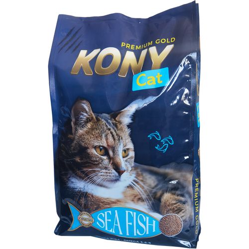 Kony Premium Potpuna hrana za odrasle mačke, morska riba, 2 kg slika 1