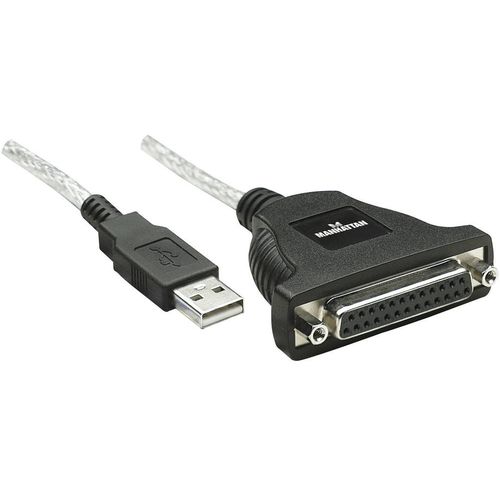 Manhattan USB 1.1 priključni kabel [1x muški konektor USB 1.1 tipa a - 1x 25-polni ženski konektor D-Sub] slika 2