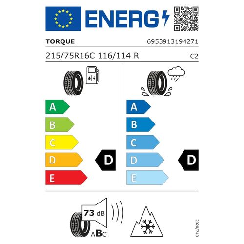 Torque Guma 215/75r16c 116/114r  wtq5000 tl torque kombi i pol. zimske gume slika 2