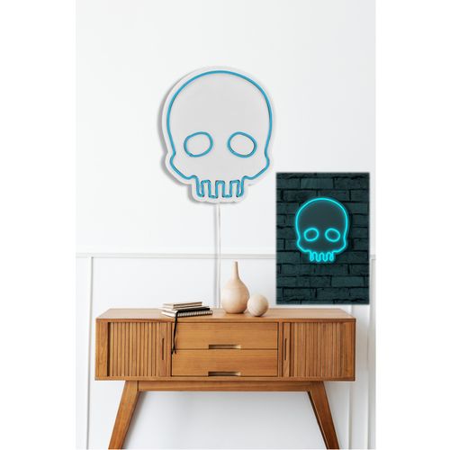 Wallity Ukrasna plastična LED rasvjeta, Skull - Blue slika 3