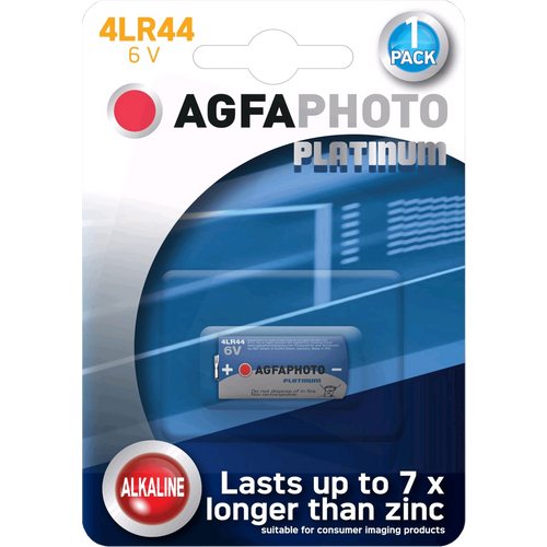 Agfa Baterija alkalna, za alarm, 6 V, blister pak. 1 kom. - 4LR44 B1 slika 1