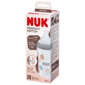 NUK Flašica Perfect Match 260ml 3+m, Pamuk
