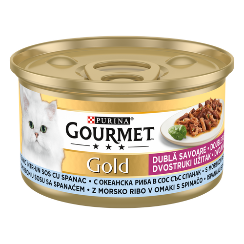 GOURMET GOLD Duo Riba i špinat, 85 g slika 1